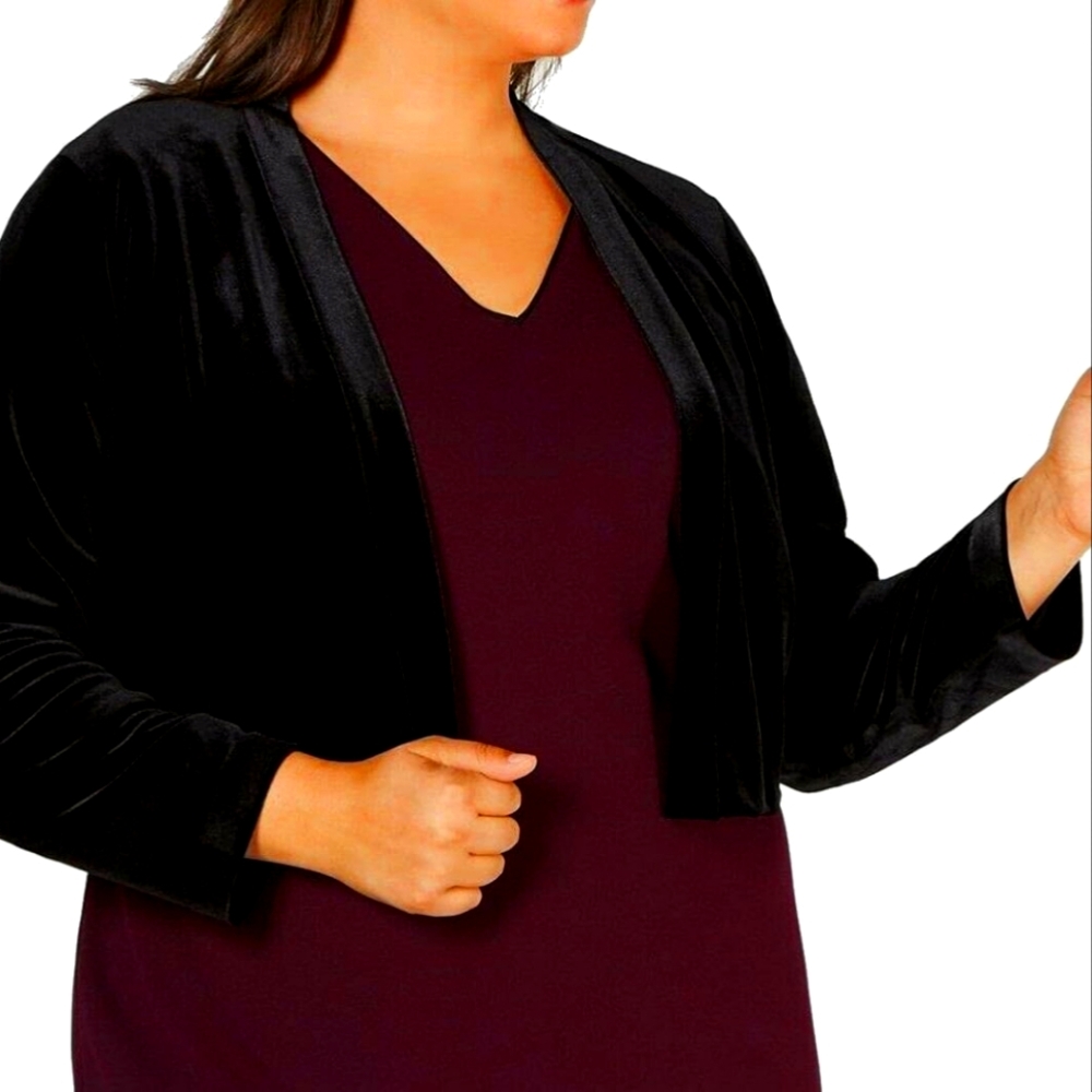 Calvin Klein Black Velvet Women's Blazer